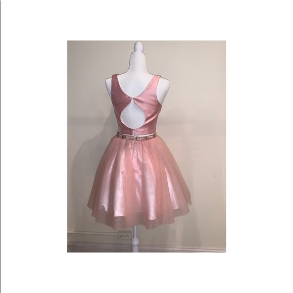 NWT PINK TWO PIECE BALLERINA COCKTAIL DRESS SIZE 2 - Picture 3 of 3